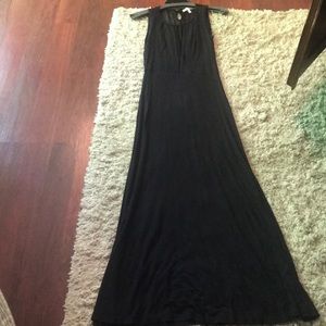 Monteau long black sexy dress Sz Small